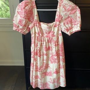 Laura Ashley for urban outfitters toile dress size small